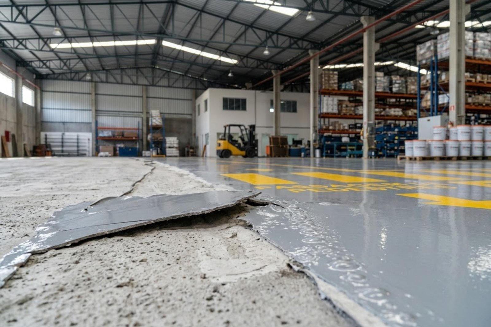 Por Que o Piso Epóxi Descola? As Causas Reais Por Trás da Falha